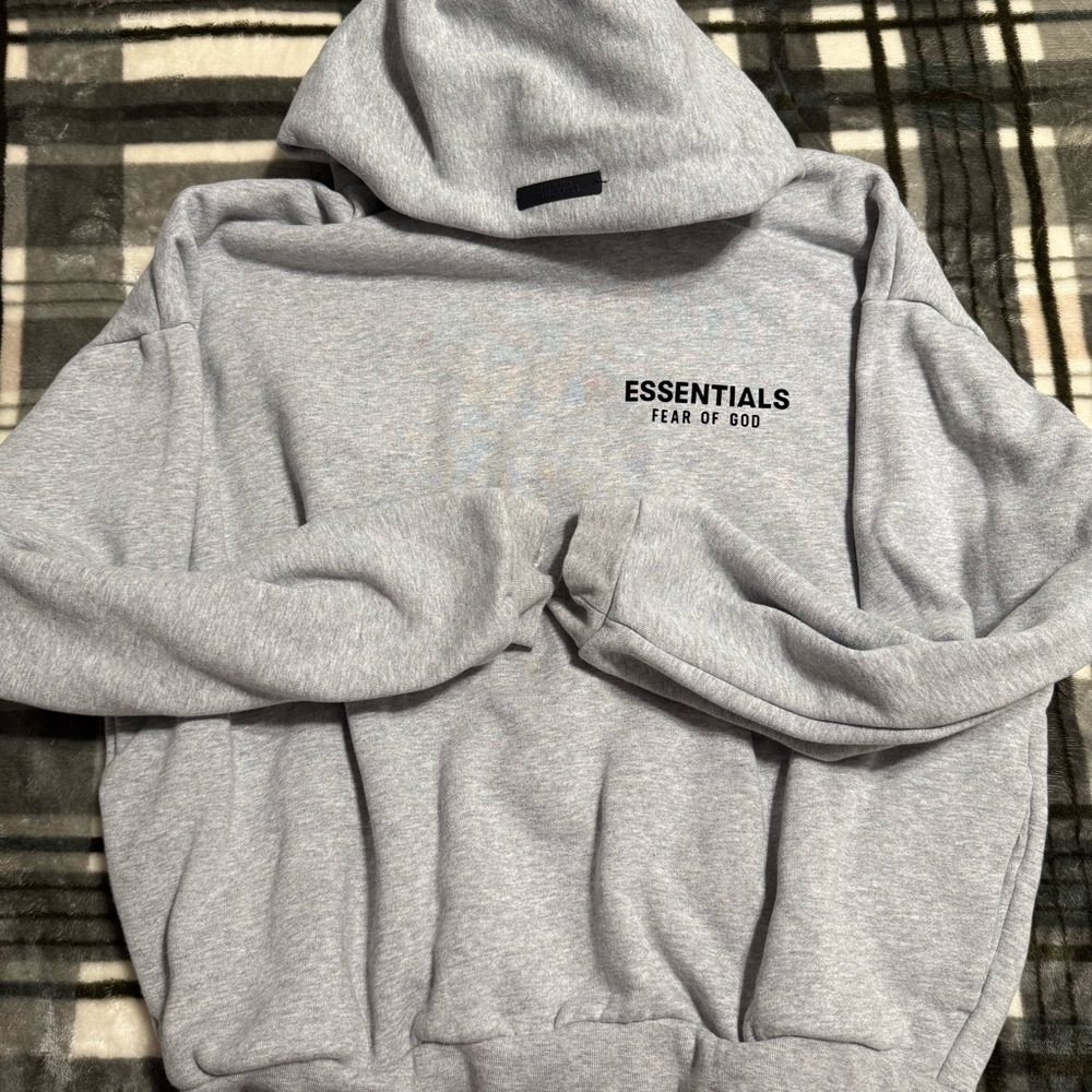 Essentials Fear Of God Grey Hoodie